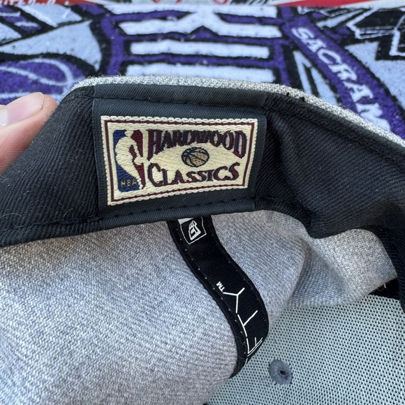 Houston Rockets Snapback 9Fifty New Era Cap Hardwood Classics Hat NBA Grey Red - Picture 7 of 8